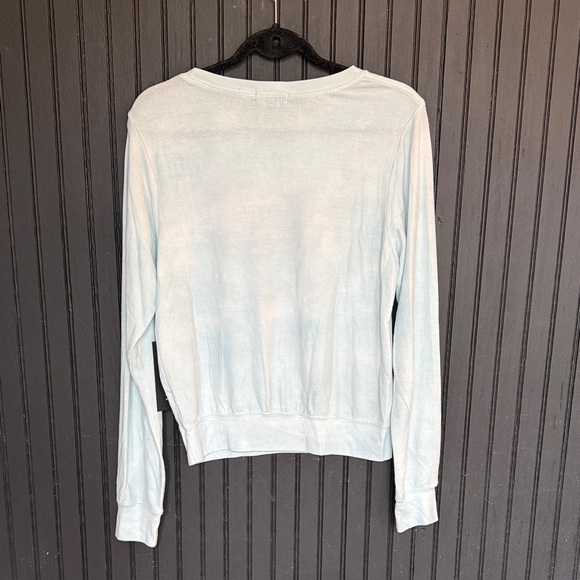 Wildfox Pastel Blue Sweatshirt with Pink Heart - Picture 2 of 4